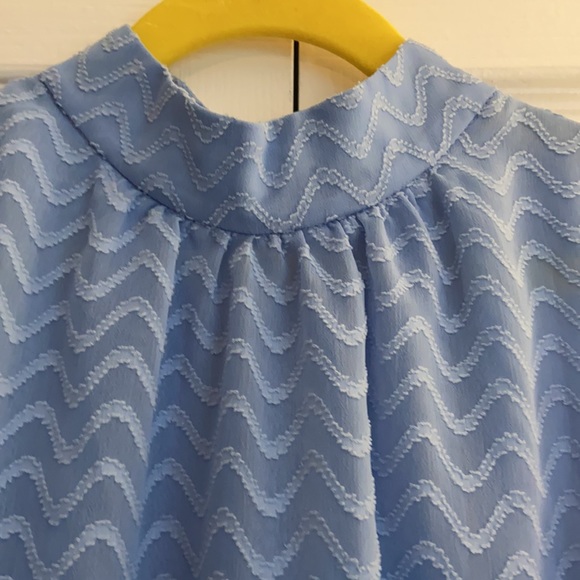 Anthropologie Maeve periwinkle blue Sz S sleeveless flowy blouse - Picture 3 of 5